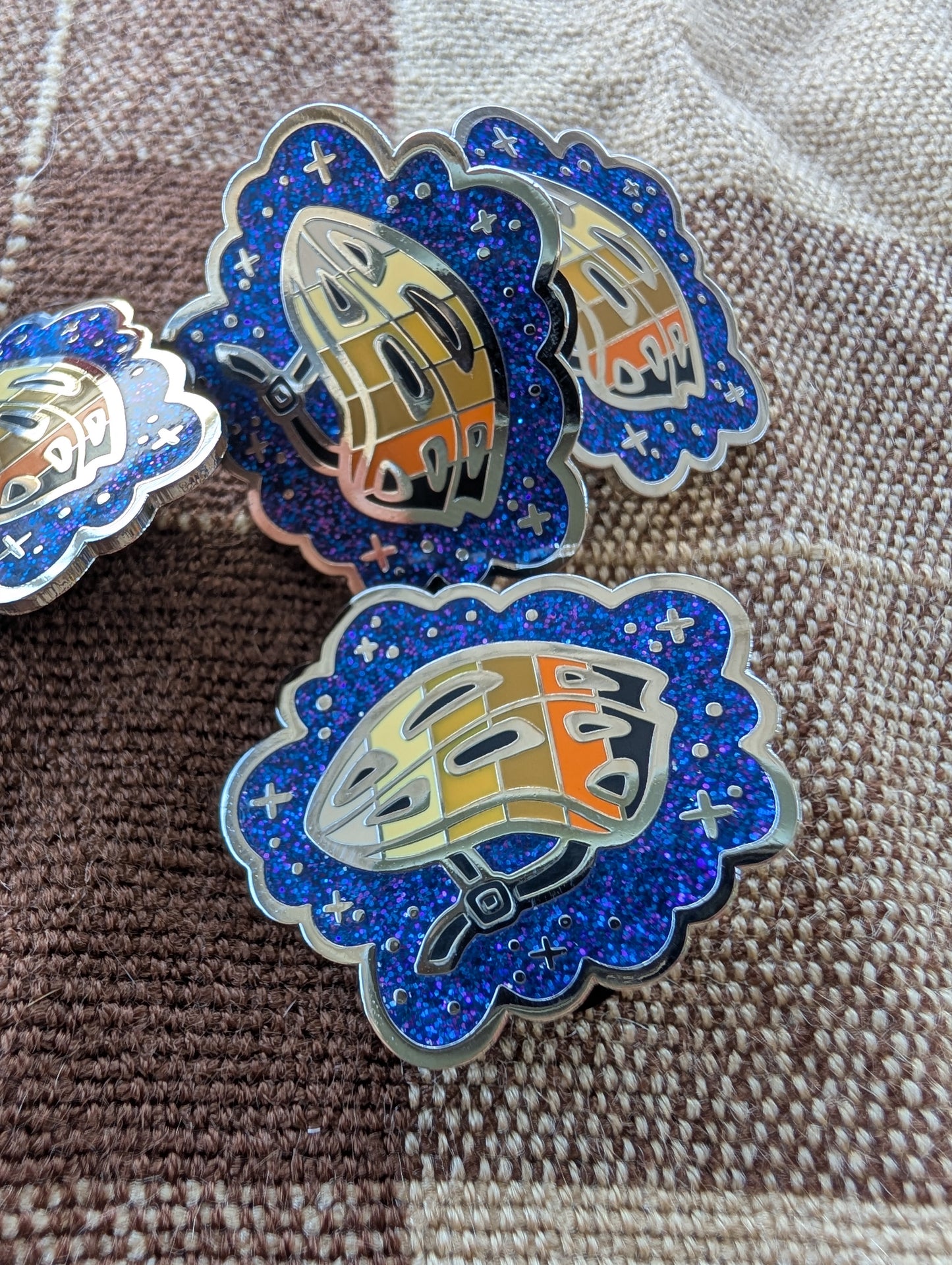 Enamel Pin - Bipoc Helmet